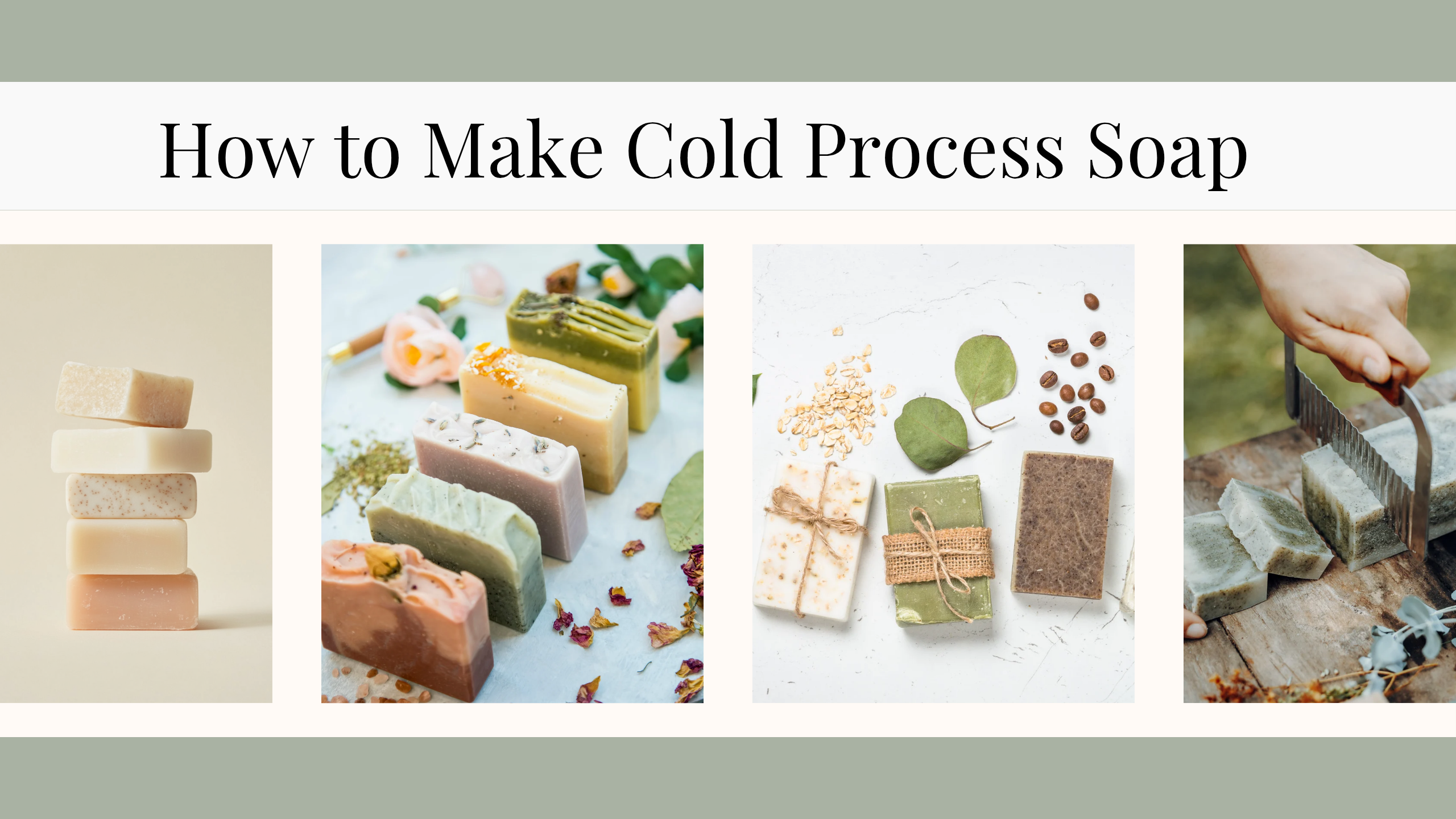 How to make cold process bar soap step by step