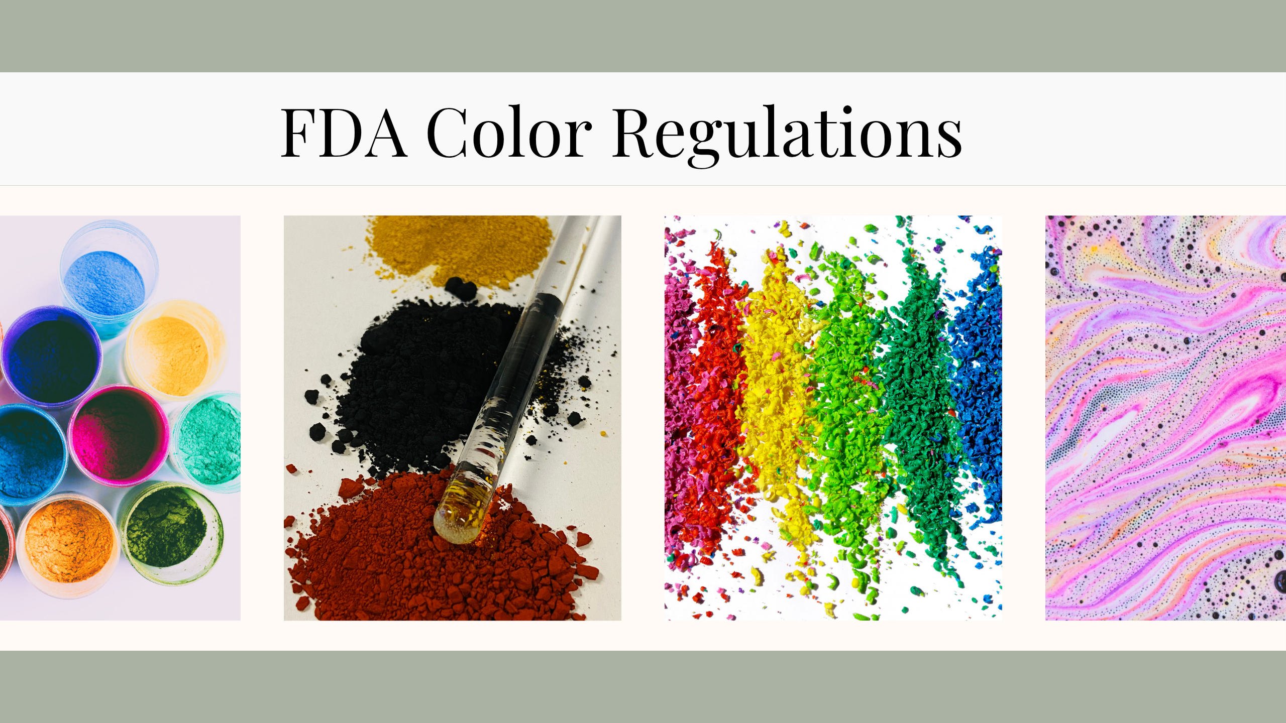 FDA colorant regulations guide for cosmetics - approved colors and application restrictions