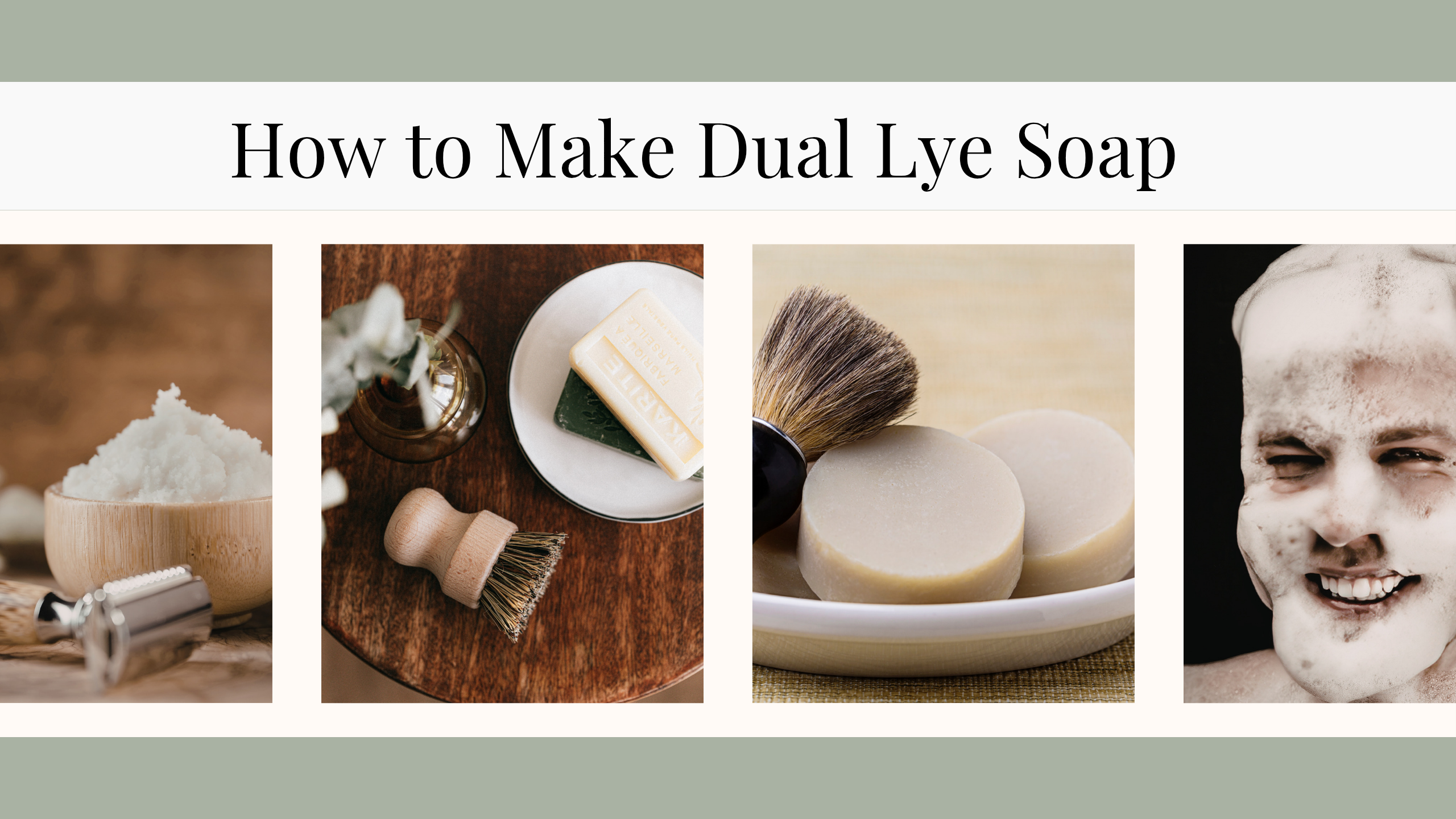 How to make dual lye soap for cream bars and shaving soap
