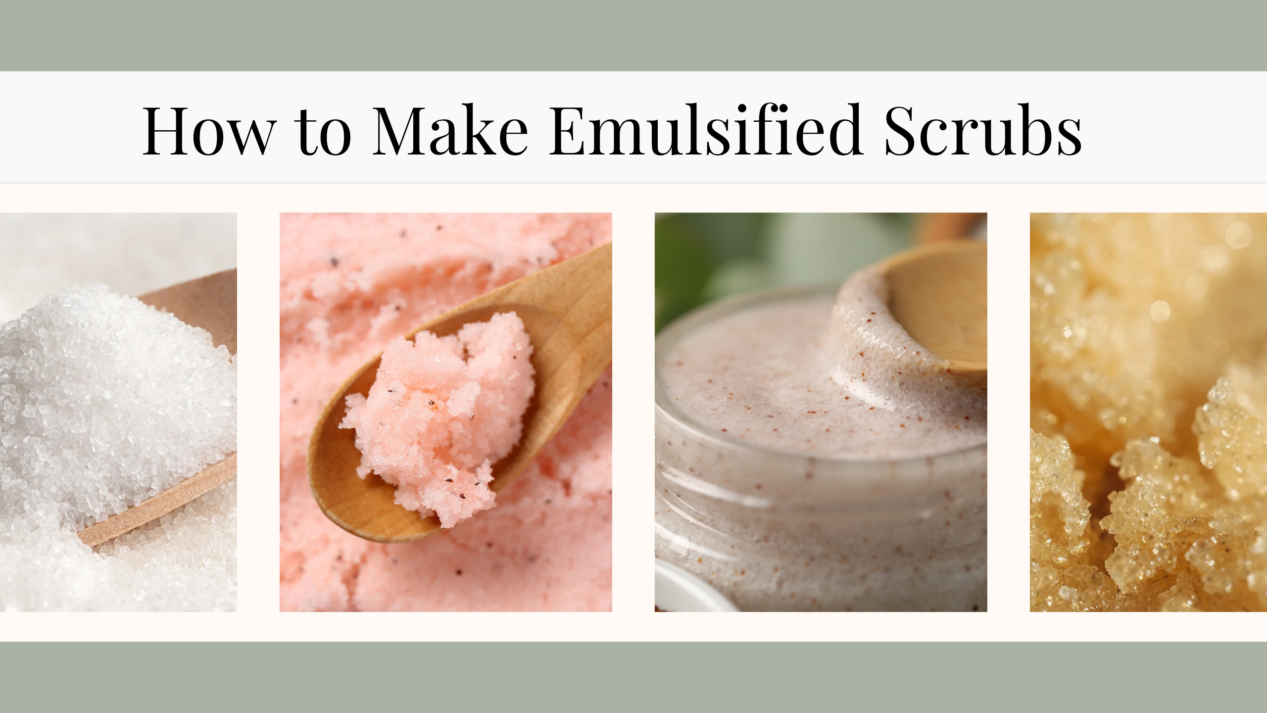 How to make emulsified sugar scrubs that rinse clean