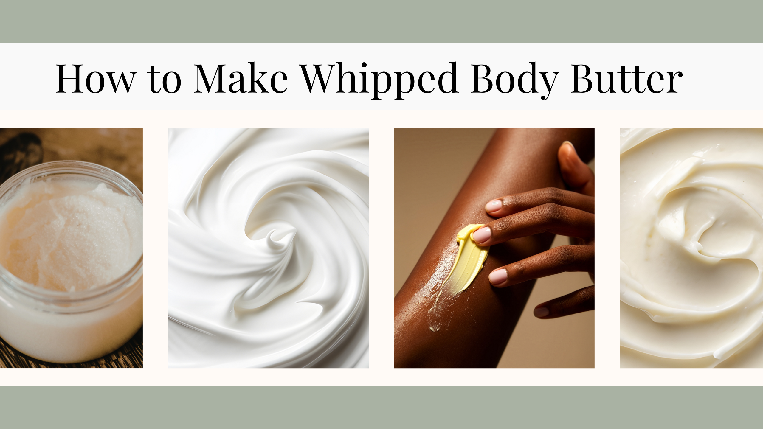 How to make whipped body butter with natural ingredients