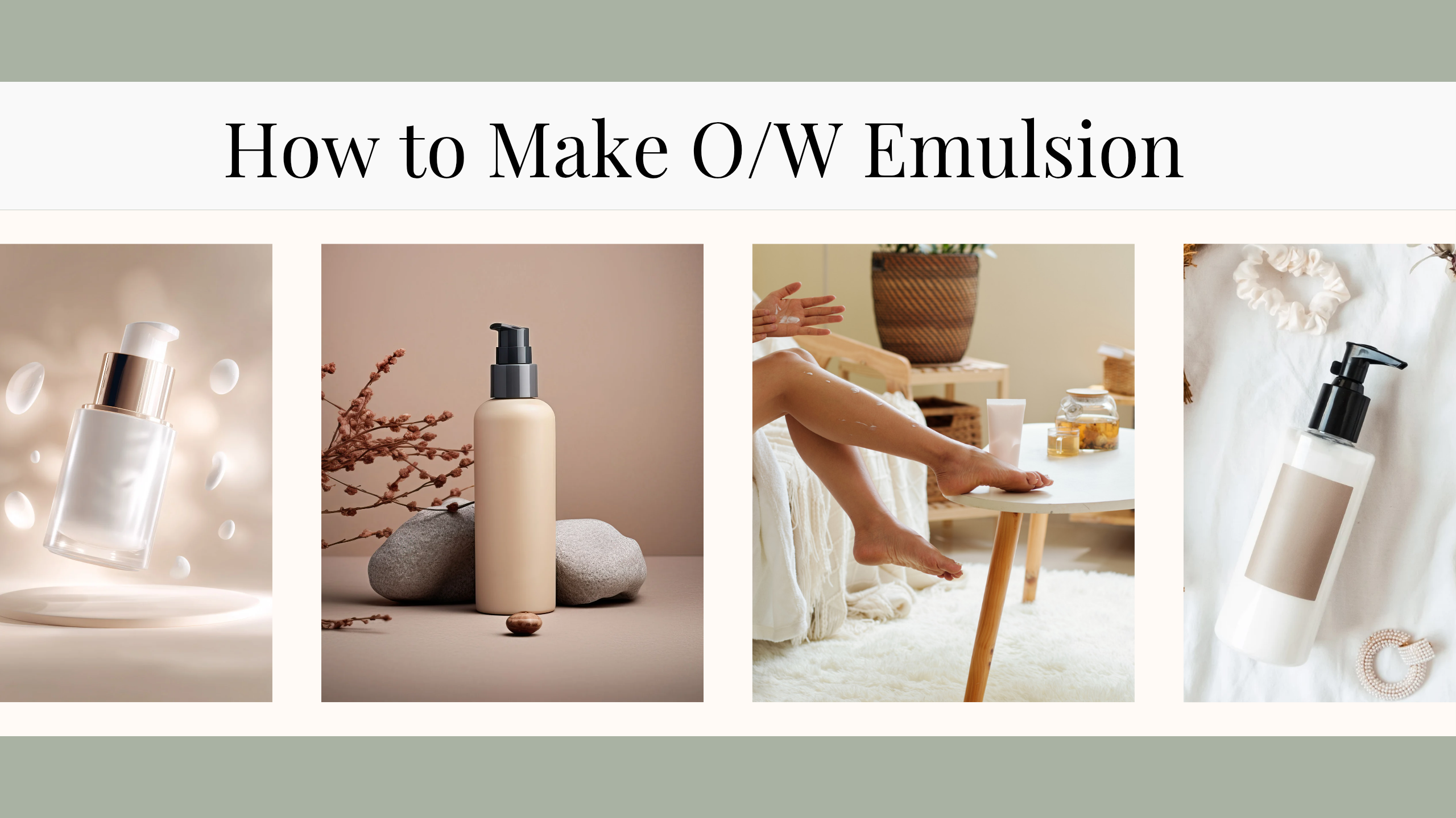 How to make oil-in-water emulsions for lotions and creams