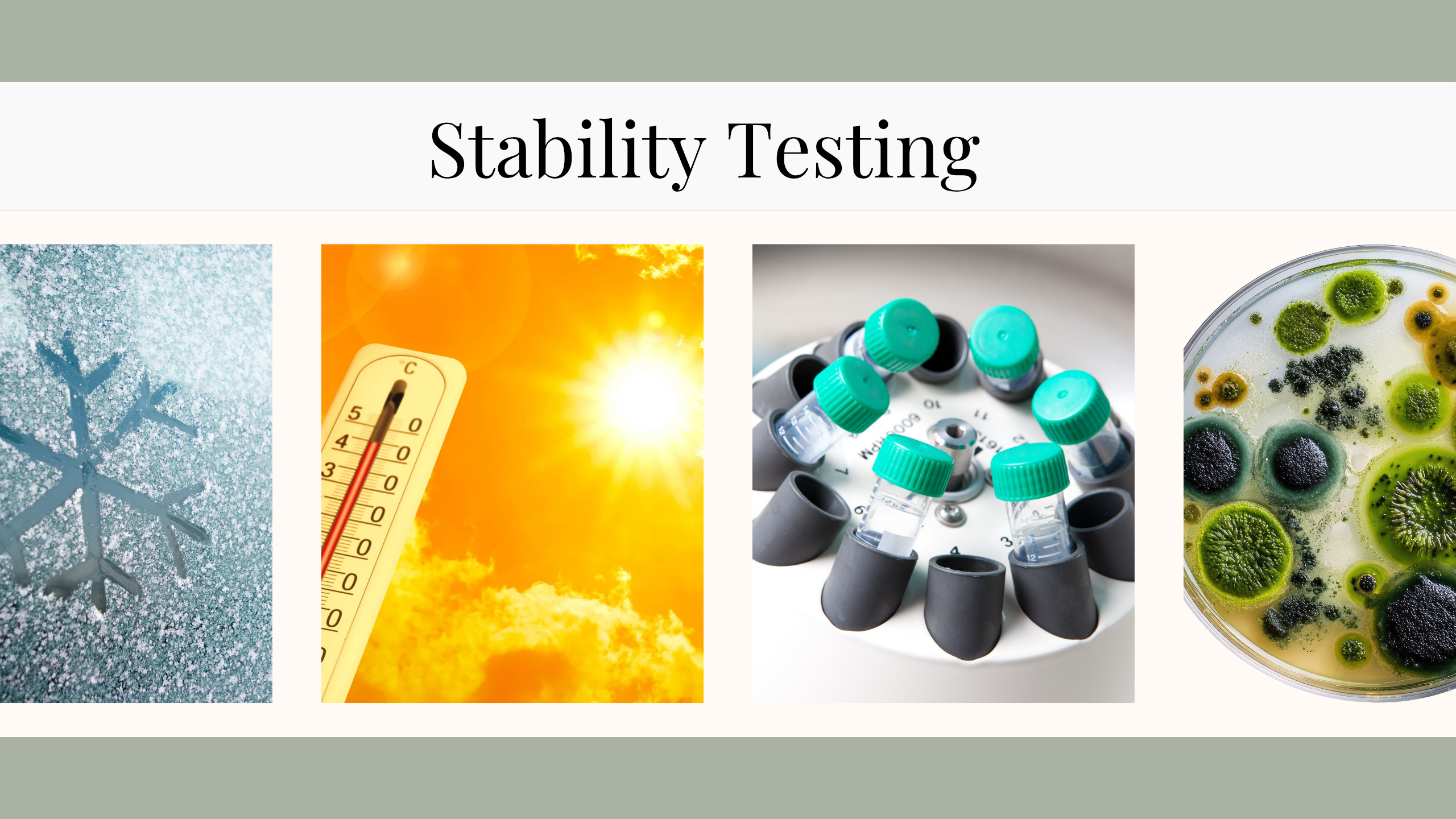 Stability testing guide for cosmetic products including heat and freeze-thaw methods