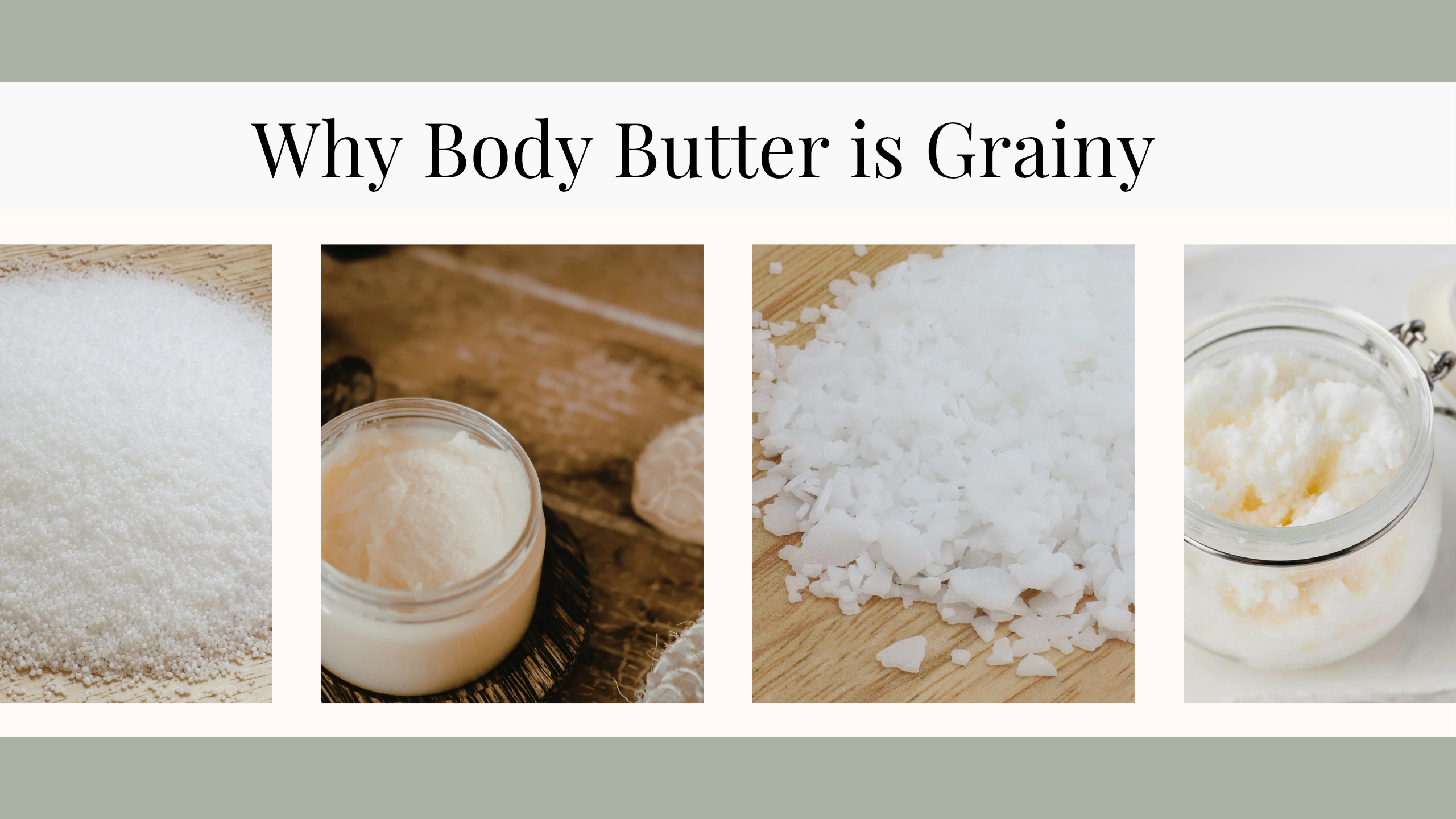 Why whipped body butter gets grainy and how to prevent it